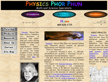 Tablet Screenshot of physicsphorphun.com